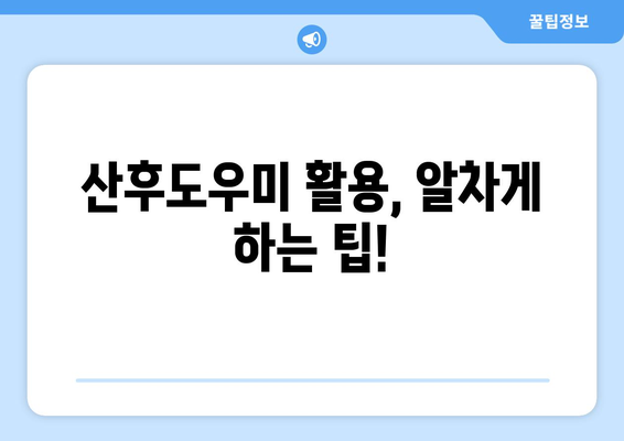 산후도우미 지원, 꼼꼼하게 알아보고 신청하세요! | 정부지원, 신청방법, 기간 연장, 활용 가이드