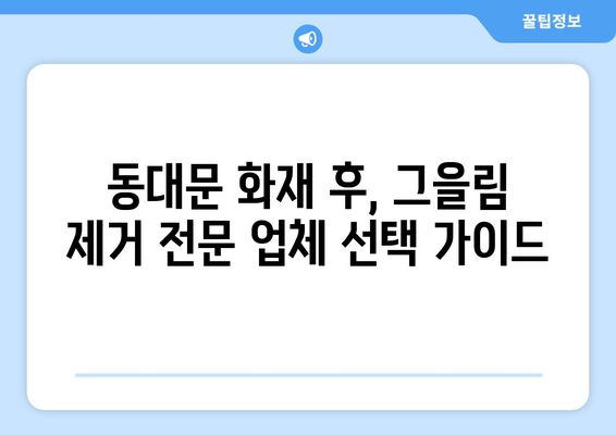 동대문 화재 후, 간접 화재 특수 청소 비용 가이드| 그을림 제거 전문 업체 비교 | 화재 복구, 그을음 제거, 특수 청소, 동대문