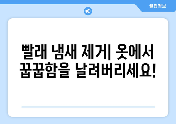 습한 날씨에도 뽀송뽀송! 빨래 냄새 없애는 5가지 관리법 | 빨래 냄새 제거, 습기 제거, 빨래 건조 팁