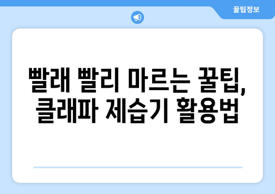 빨래 걱정 끝! 옷 빨리 말리는 소형 제습기 추천| 클래파! | 빨래 건조, 습기 제거, 빨래 빨리 마르는 꿀팁