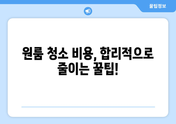 원룸 청소 맡길 때 꼭 알아야 할 숨겨진 조건 5가지 | 청소 업체 선택 가이드, 주의 사항, 비용 팁