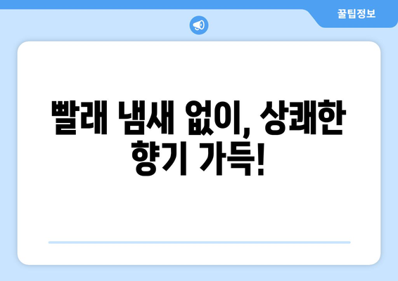 장마철 눅눅한 빨래 냄새, 이제는 안녕! | 꿉꿉한 냄새 제거 꿀팁 5가지