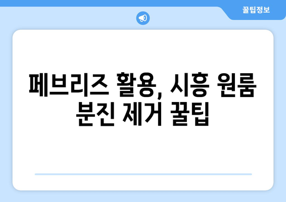 시흥 원룸 분진, 페브리즈로 퇴치하고 깨끗하고 편안한 공간 만들기 | 시흥 원룸, 분진 제거, 페브리즈 활용법, 쾌적한 공간