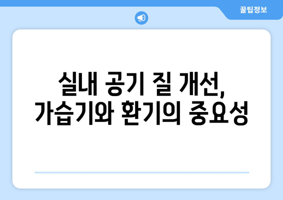 가정용 가습기 환기와 습도 조절| 건강한 실내 환경 만들기 | 습도 관리, 환기 방법, 가습기 사용법, 실내 공기 질